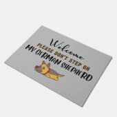 Herzlich willkommen, bitte nicht auf meinen deutsc fußmatte (Schrägansicht)