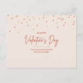 Herzlich willkommen Confetti Valentinstag Postkart Postkarte (Vorderseite)