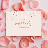 Herzlich willkommen Confetti Valentinstag Postkart Postkarte