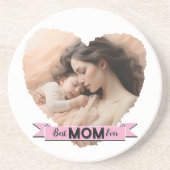 Herzlich Willkommen, die beste Mama aller Zeiten Getränkeuntersetzer (Vorne)