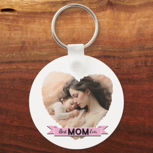 Herzlich Willkommen, die beste Mama aller Zeiten Schlüsselanhänger (Vorderseite)