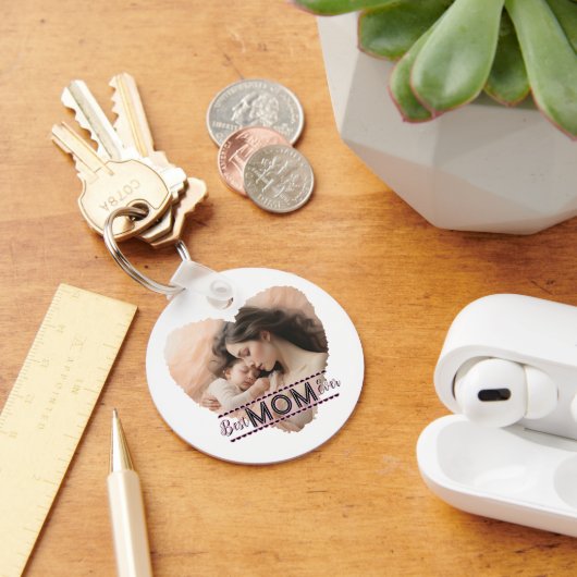 Herzlich Willkommen, die beste Mama aller Zeiten Schlüsselanhänger (Schreibtisch)