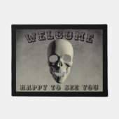 Herzlich willkommen, euch zu sehen Skull Spooky Ha Fußmatte (Vorderseite)