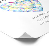 Herzlich willkommen Gelassen Liebe funkeln Rautenh Poster (Ecke)