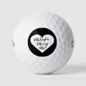 Herzlich willkommen heiraten Sie mir Vorschlag Gol Golfball (Vorderseite)