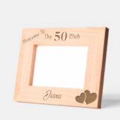 Herzlich willkommen im 50 Club, Personalisierter G Geätzte Rahmen (Links)