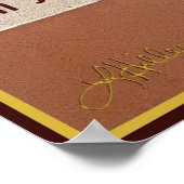 Herzlich willkommen im 5-Uhr Club Mid Century Desi Poster (Ecke)