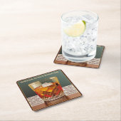 Herzlich willkommen im 5-Uhr Club Mid Century Desi Rechteckiger Pappuntersetzer (Vor Ort)