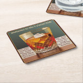Herzlich willkommen im 5-Uhr Club Mid Century Desi Rechteckiger Pappuntersetzer (angewinkelt)