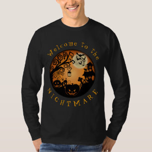 Herzlich willkommen im Albtraum Halloween Pumpkin  T-Shirt