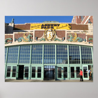Herzlich willkommen im Asbury Park Boardwalk Poster