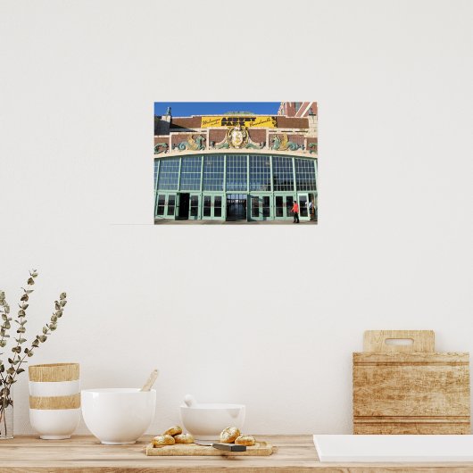 Herzlich willkommen im Asbury Park Boardwalk Poster (Küche)