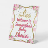 Herzlich willkommen im Baby Dusche Pedestal Schild (Vorderseite)