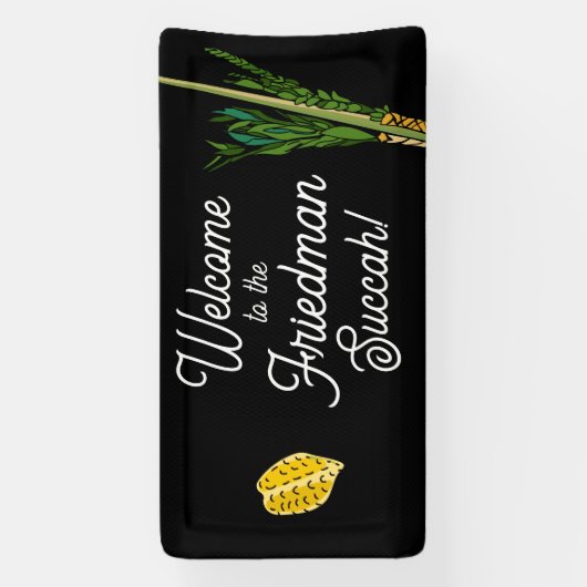 Herzlich willkommen im Banner von Succah Lulav - P (Vertikal)