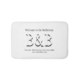 Herzlich Willkommen im Bed and Breakfast Bath im B Badematte