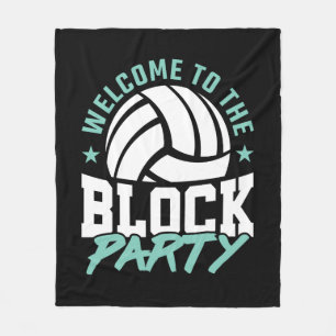 Herzlich willkommen im Block Party Funny Volleybal Fleecedecke