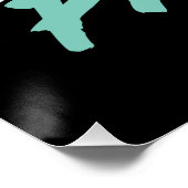 Herzlich willkommen im Block Party Funny Volleybal Poster (Ecke)