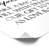 Herzlich willkommen im Candy Buffet Wedding Sign 8 Fotodruck (Ecke)