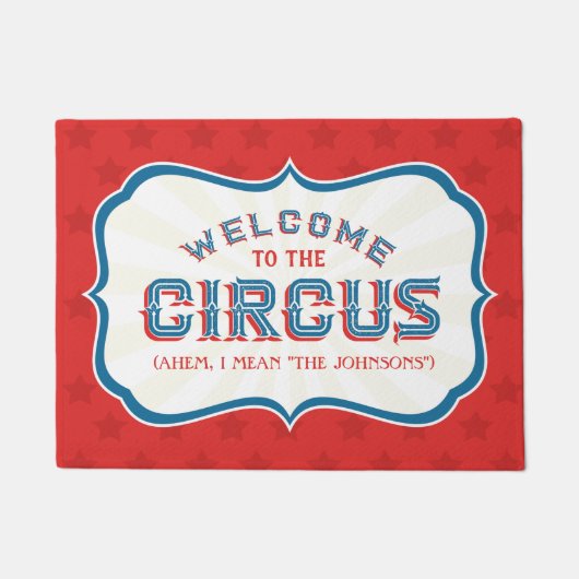Herzlich willkommen im Circus (ich gemein, "IHR FA Fußmatte (Vorderseite)
