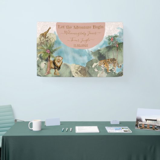 Herzlich willkommen im Dschungelbäumchen! Banner (Messe)