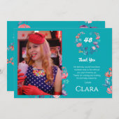 Herzlich willkommen im eleganten Herzen Aquarellfa Einladung (Vorne/Hinten)