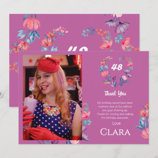 Herzlich willkommen im eleganten Herzen Aquarellfa Einladung (Vorne/Hinten)