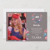 Herzlich willkommen im eleganten Herzen Aquarellfa Einladung (Vorderseite)