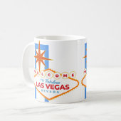 Herzlich willkommen im fabelhaften Las Vegas Nevad Kaffeetasse (Vorderseite Links)