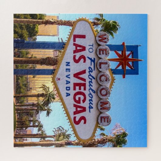 Herzlich willkommen im fabulous Las Vegas Sign Puz Puzzle (Horizontal)