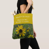 Herzlich willkommen im Foto Blumen der Welt Tasche (Von Nahem)