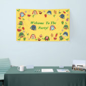 Herzlich willkommen im Gelben Party mit dem krauti Banner (Messeveranstaltung)