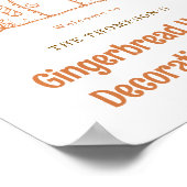 Herzlich willkommen im Gingerbread House Dekoriere Poster (Ecke)