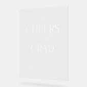 Herzlich Willkommen im Grand Modern Abschluss Acrylschild (Winkel)