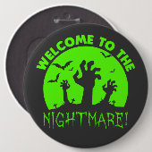 Herzlich willkommen im Grünen Albtraum Button (Vorne & Hinten)