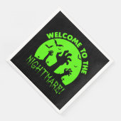 Herzlich willkommen im Grünen Albtraum Serviette (Ecke)