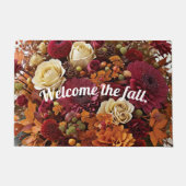Herzlich willkommen im Herbst - Blumenmatte Fußmatte (Vorderseite)