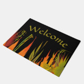 Herzlich willkommen im Herbst Fußmatte (Schrägansicht)