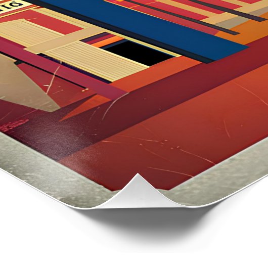 Herzlich willkommen im Las Vegas Nevada Poster (Ecke)