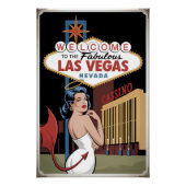 Herzlich willkommen im Las Vegas Nevada Poster (Vorderseite)