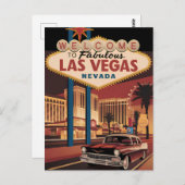 Herzlich willkommen im Las Vegas Nevada Postkarte (Vorne/Hinten)