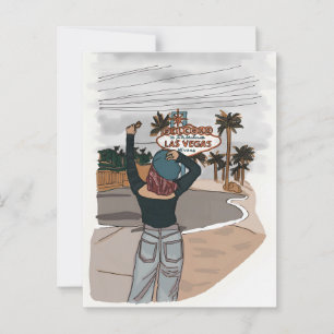 Herzlich willkommen im Lasvegas Karo vor Ort. Postkarte