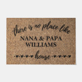 Herzlich willkommen im Nana & Papa's House Persona Fußmatte (Vorderseite)