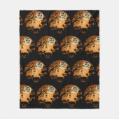 Herzlich willkommen im Nightmare Halloween Pumpkin Fleecedecke (Vorderseite)