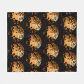 Herzlich willkommen im Nightmare Halloween Pumpkin Fleecedecke (Vorderseite (Horizontal))