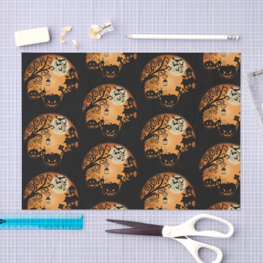 Herzlich willkommen im Nightmare Halloween Pumpkin Seidenpapier (Handwerk)