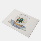 Herzlich willkommen im Nuthouse Nutcracker Fußmatte (Schrägansicht)