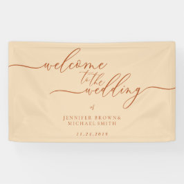 Herzlich willkommen im Party der Hochzeitssignatur Banner