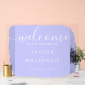 Herzlich willkommen im personalisierten Hochzeitsz Acrylschild (Hochzeit)