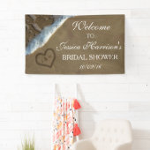 Herzlich Willkommen im Sand Beach Brautparty Banner (Insitu)