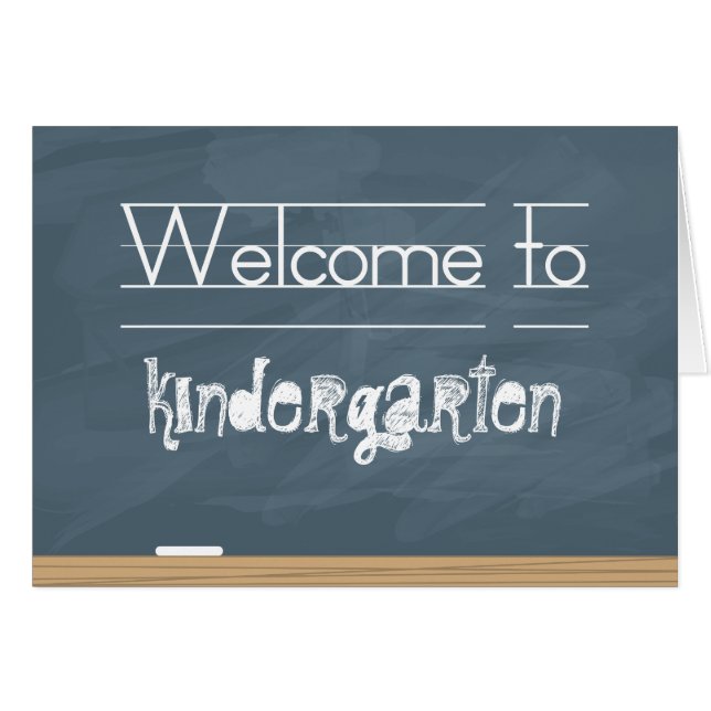 Herzlich willkommen im Schulchafen mit Schmuckmark (Vorderseite (Horizontal))